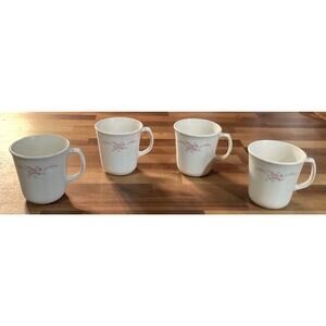 Corelle English Breakfast Coffee Tea Cups CorningWare, Set Of 4